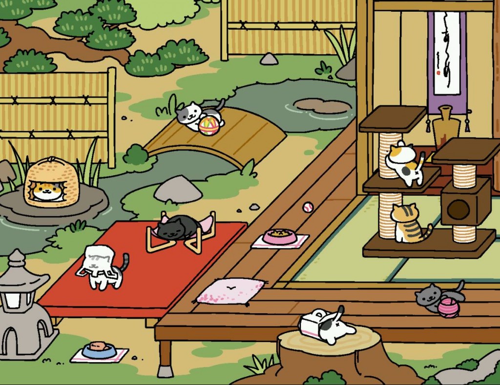 Neko Atsume garden